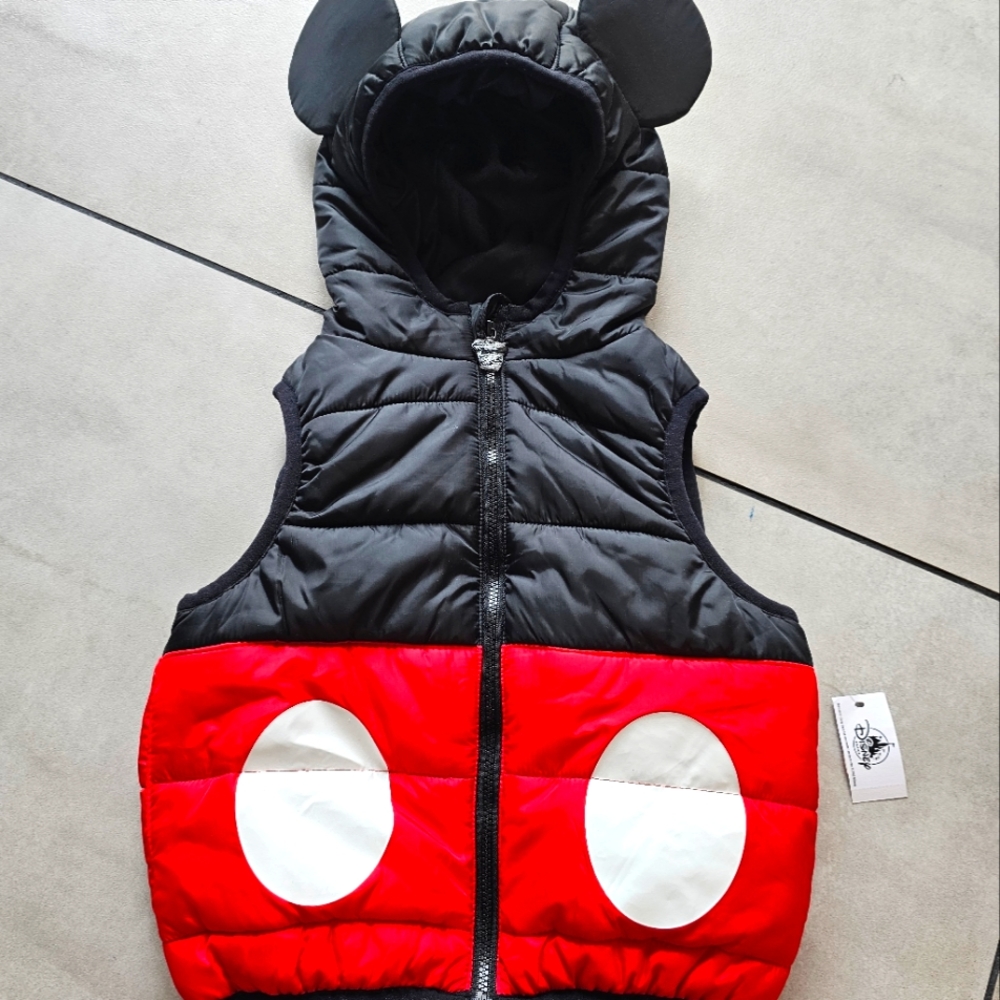 Mickey Mouse Puffer Vest NWT